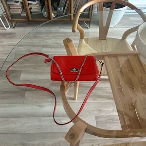 New Coach Leather Crossbody Bag